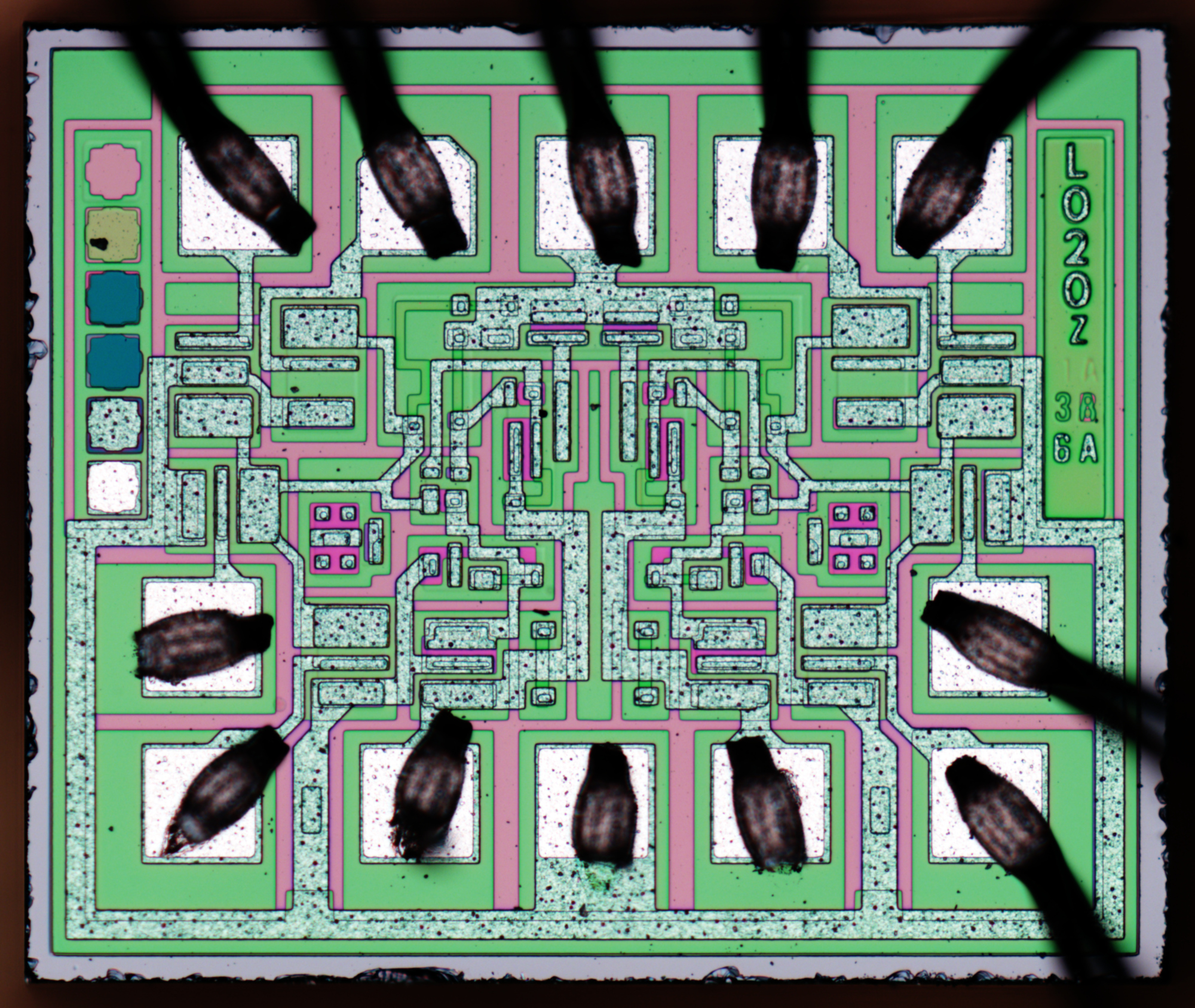 Fairchild 54LS20 - Dual 4-Input NAND Gates : weekend die-shot
