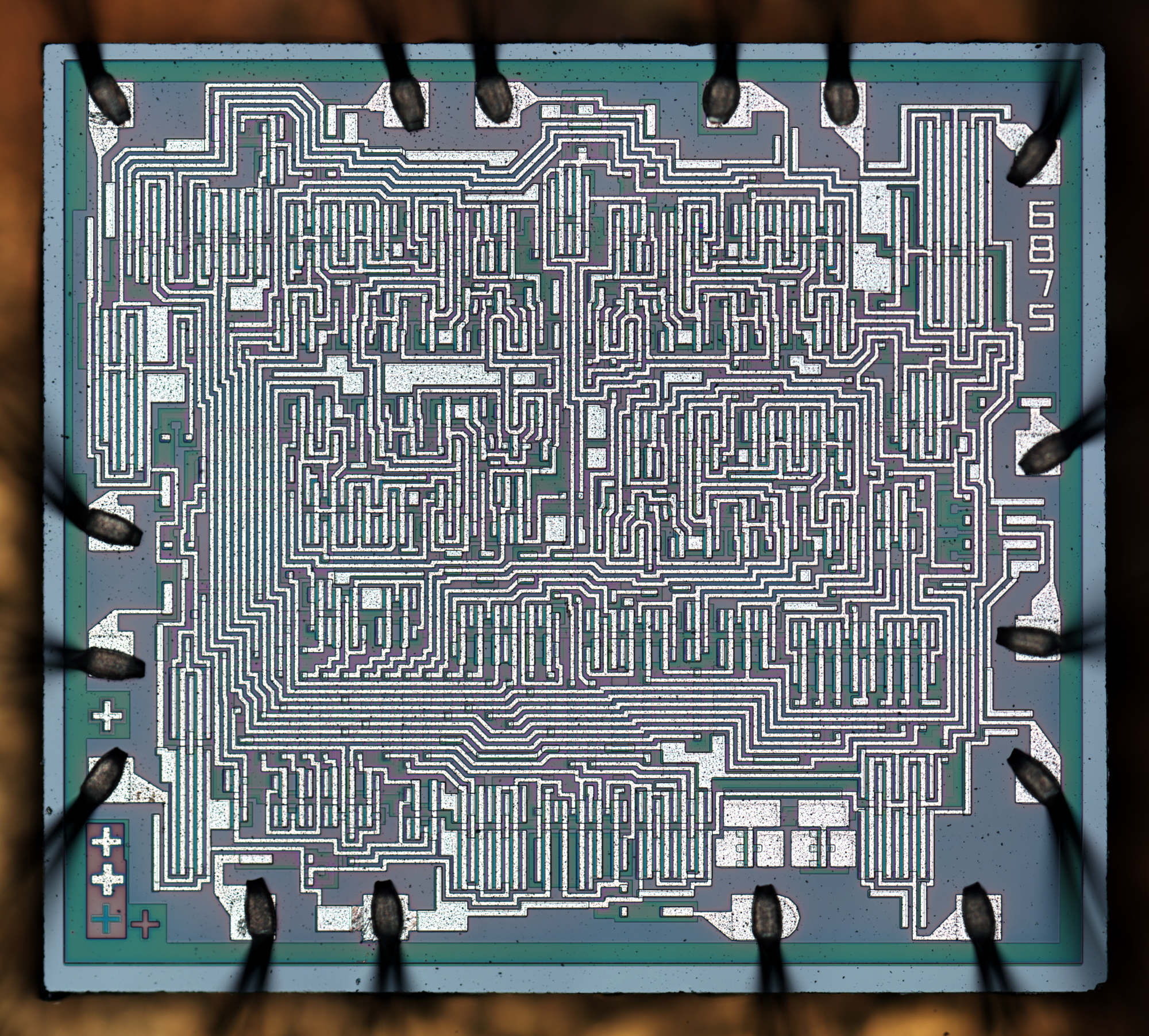 RCA CD4516BF - CMOS Presettable Up/Down Counter : weekend die-shot